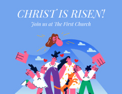 Easter Holiday Service in Church