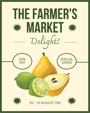 Platilla de diseño Special Offers at Farmer's Market Instagram Post Vertical