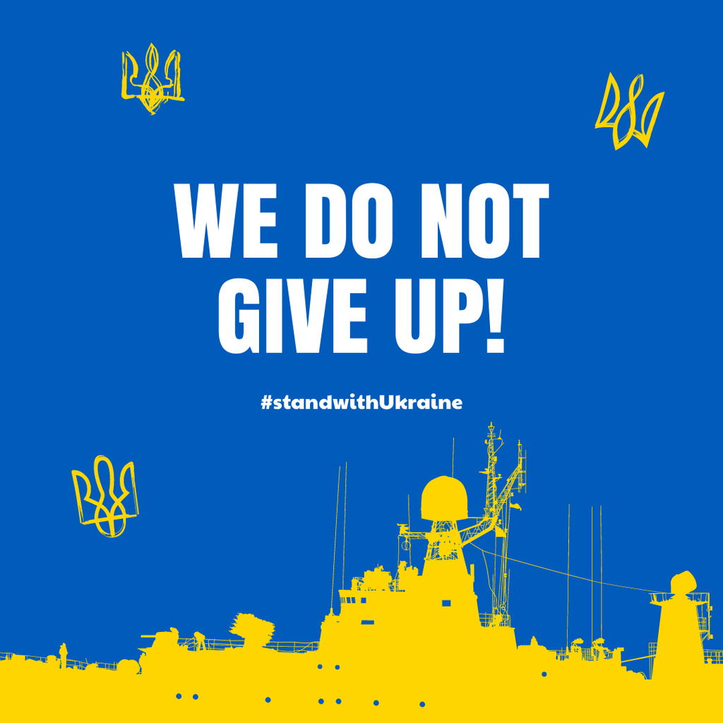 Designvorlage Extensive Awareness about the War in Ukraine für Instagram