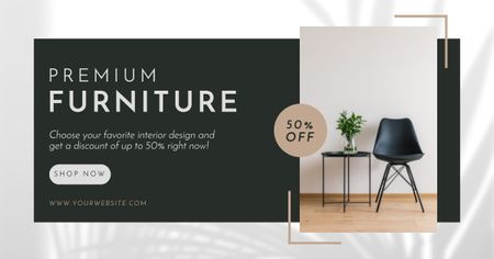 Designvorlage Verkauf von Premium-Möbeln für Facebook AD