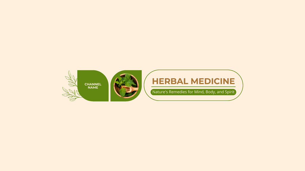 Transformative Herbal Medicine In Vlog Episode Youtube Design Template