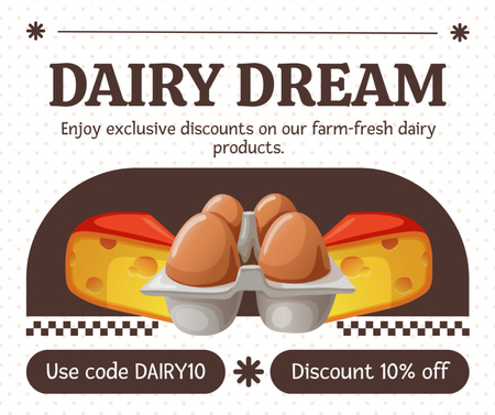 Dairy and Other Farm Products Facebook Design Template