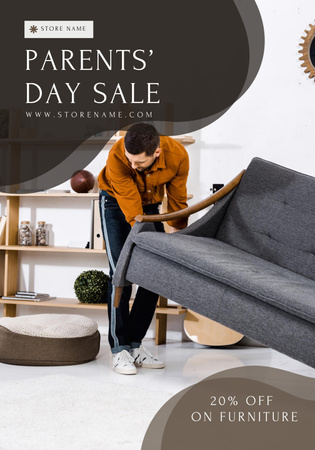 Discount on Furniture for Parents' Day Poster 28x40inデザインテンプレート
