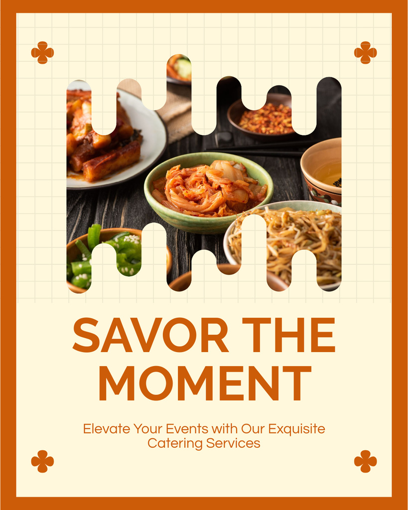 Event Planning with Exquisite Catering Instagram Post Vertical Tasarım Şablonu