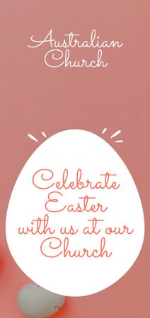 Easter Holiday Celebration Announcement Flyer DIN Large Design Template