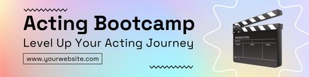 Acting Bootcamp to Improve Your Skills Twitter Design Template