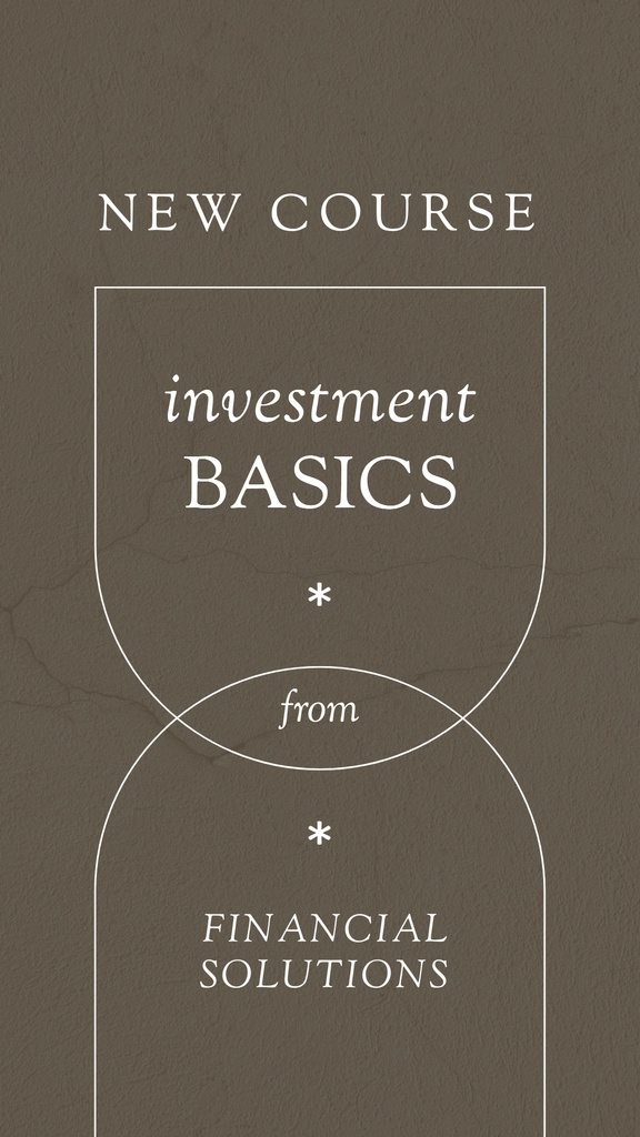 Plantilla de diseño de Finances and Investment Course promotion Instagram Story 