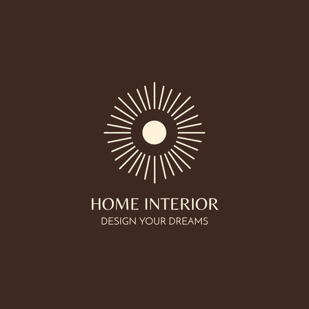 Plantilla de diseño de Servicios de estudio de interiores de casas Animated Logo 