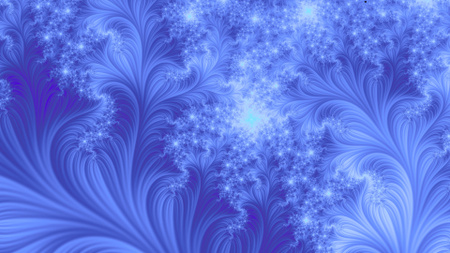 Delicate Ice Pattern on Blue Zoom Background Design Template