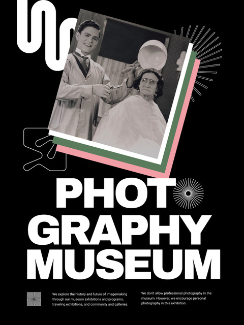 Exhibition in Photography Museum Poster US – шаблон для дизайну