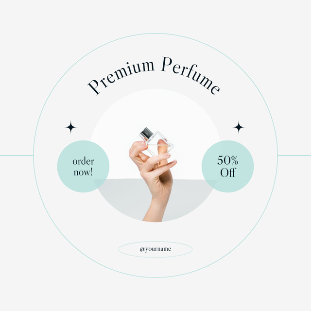 Special Discount Offer on Perfume Instagram tervezősablon