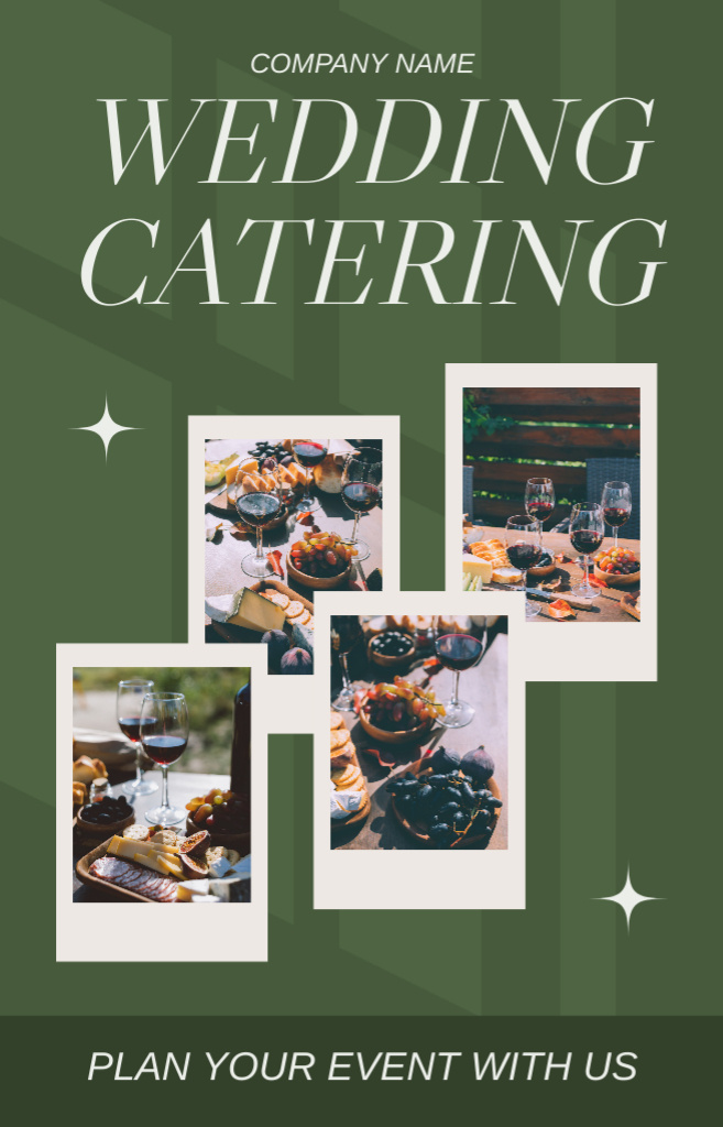 Wedding Planning Services Offer with Professional Catering IGTV Cover Design Template