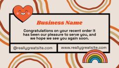 Thank You for Purchase on Orange Layout