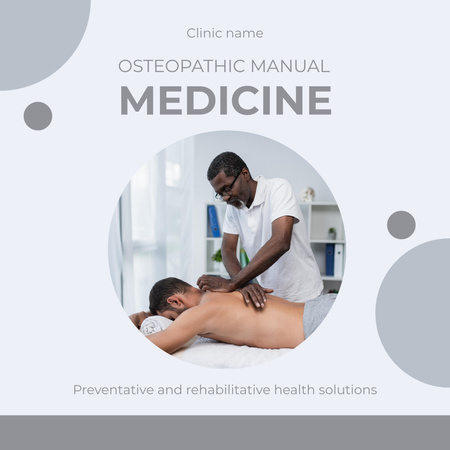 Osteopathic Manual Medicine Service Offer Instagram – шаблон для дизайну