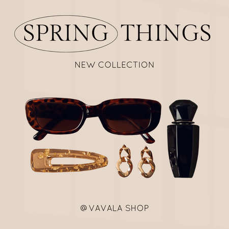 Modèle de visuel Women's Accessories Spring Sale Announcement - Animated Post