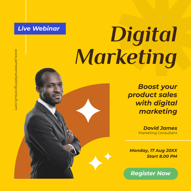 Digital Marketing Training Instagram – шаблон для дизайну