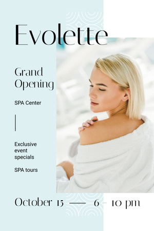 Spa Treatment Salon Opening Event Flyer 4x6in Design Template