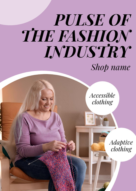 Ad of Accessible and Adaptive Clothing Flayer Πρότυπο σχεδίασης