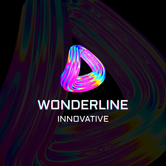 Wonderline innovative logo design Logoデザインテンプレート