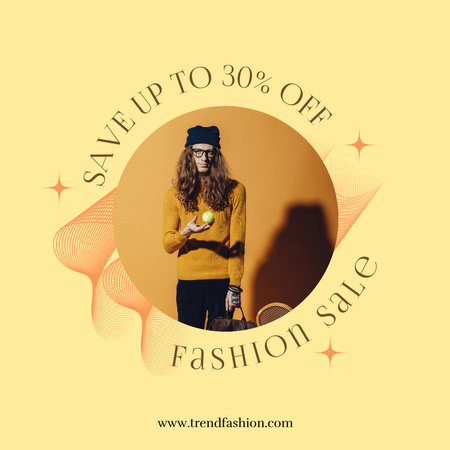 Designvorlage Advertisement Sale Fashion Collection für Instagram