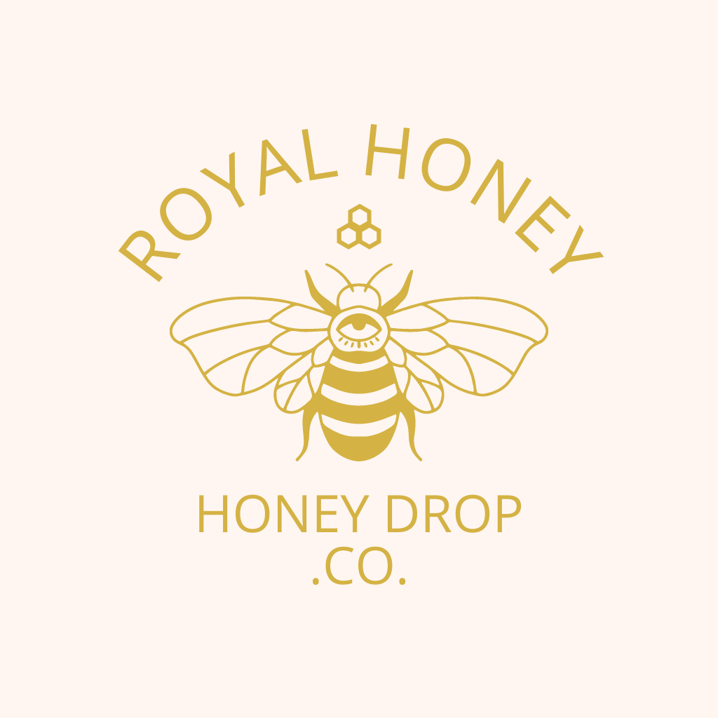 Plantilla de diseño de Royal honey logo design Logo 