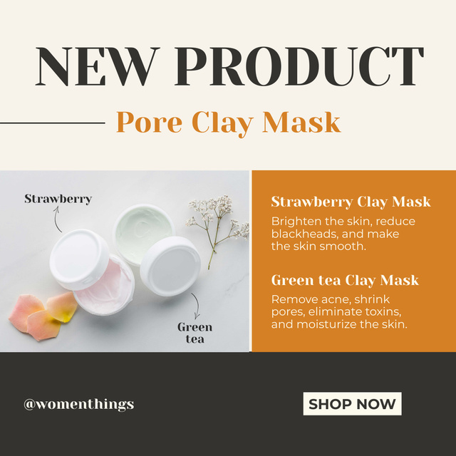 New Special Face Mask Instagram – шаблон для дизайну