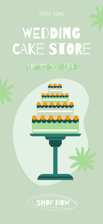 Template di design Wedding Cake Store Discount Snapchat Geofilter