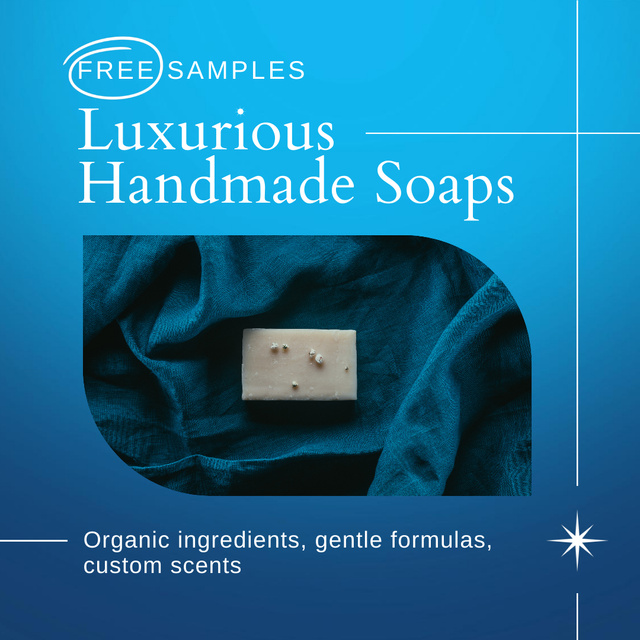 Platilla de diseño High Quality Organic Ingredients for Handmade Soap Animated Post