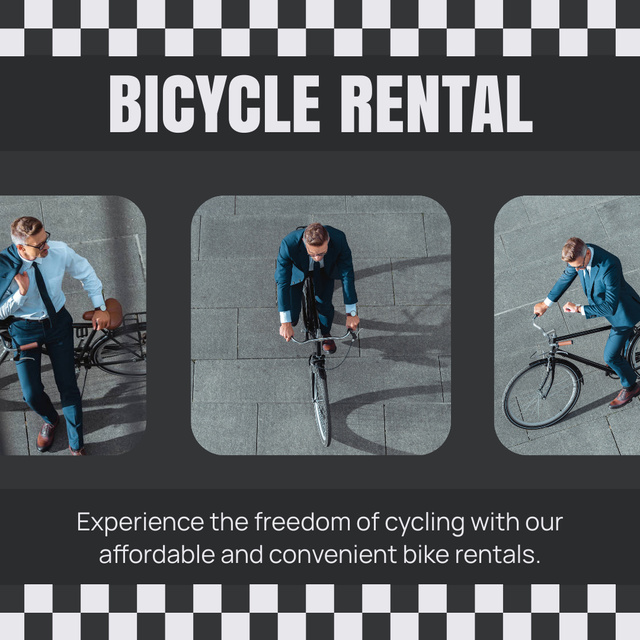 Urban Bikes Leasing Services Instagram Πρότυπο σχεδίασης