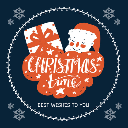 Holiday Christmas Time Greeting Instagram Design Template