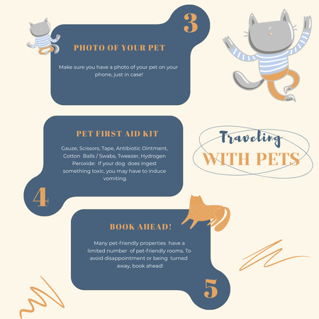 Plantilla de diseño de Guía de viaje para mascotas Instagram 