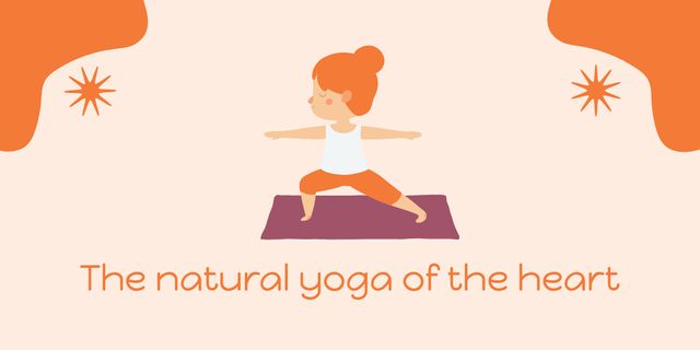 Designvorlage The Natural Yoga Of The Heart  für Twitter