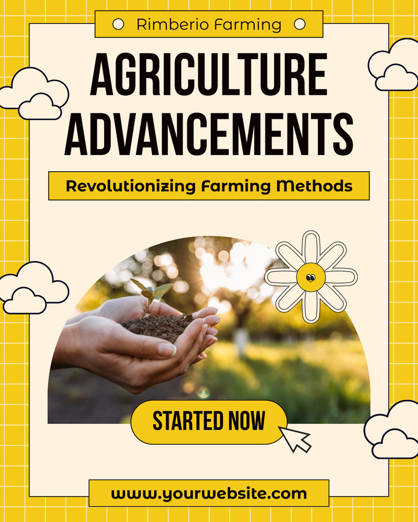 Agricultural Promotion and Development Methods Instagram Post Vertical Modelo de Design