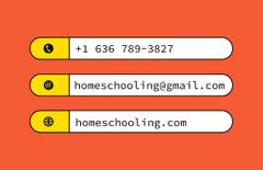 Homeschooling Service Offer on Blue and Orange