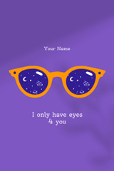 Love Phrase With Sunglasses