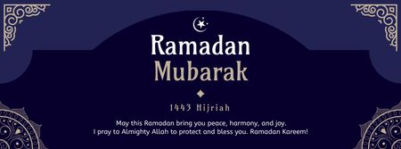 Modèle de visuel Ramadan Facebook Cover 851x315 px - Facebook cover