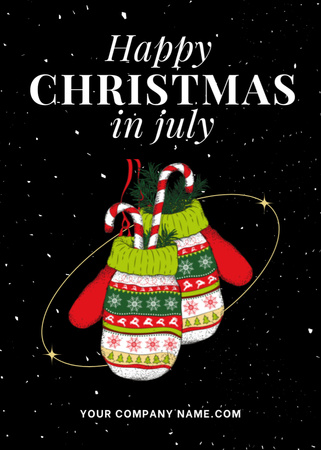  Celebrating Christmas in July Flayer Design Template