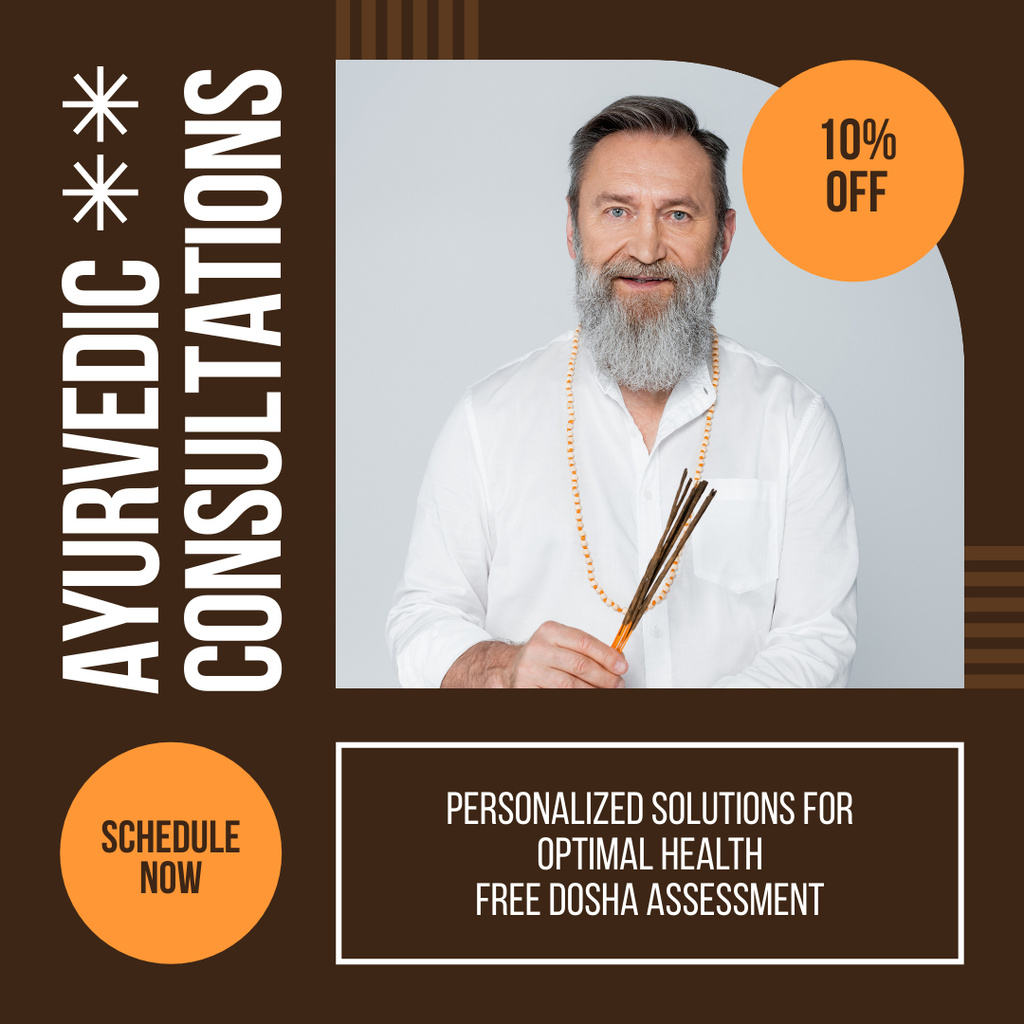 Personalized Ayurvedic Consultations At Discounted Rates Instagram Design Template