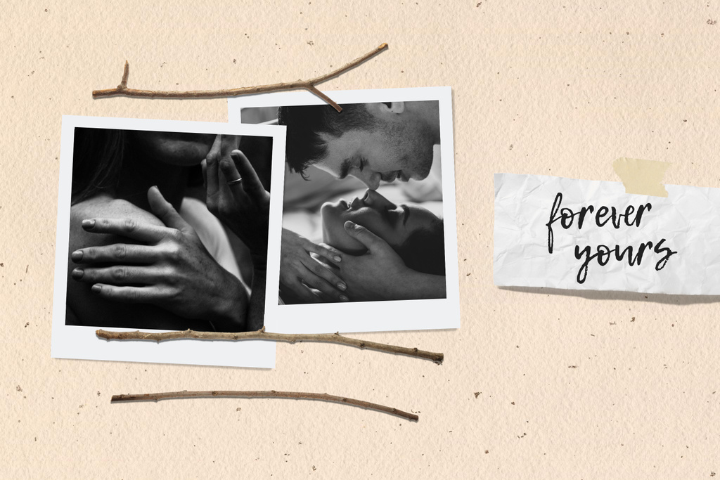 Modèle de visuel Collage of Love Forever - Mood Board