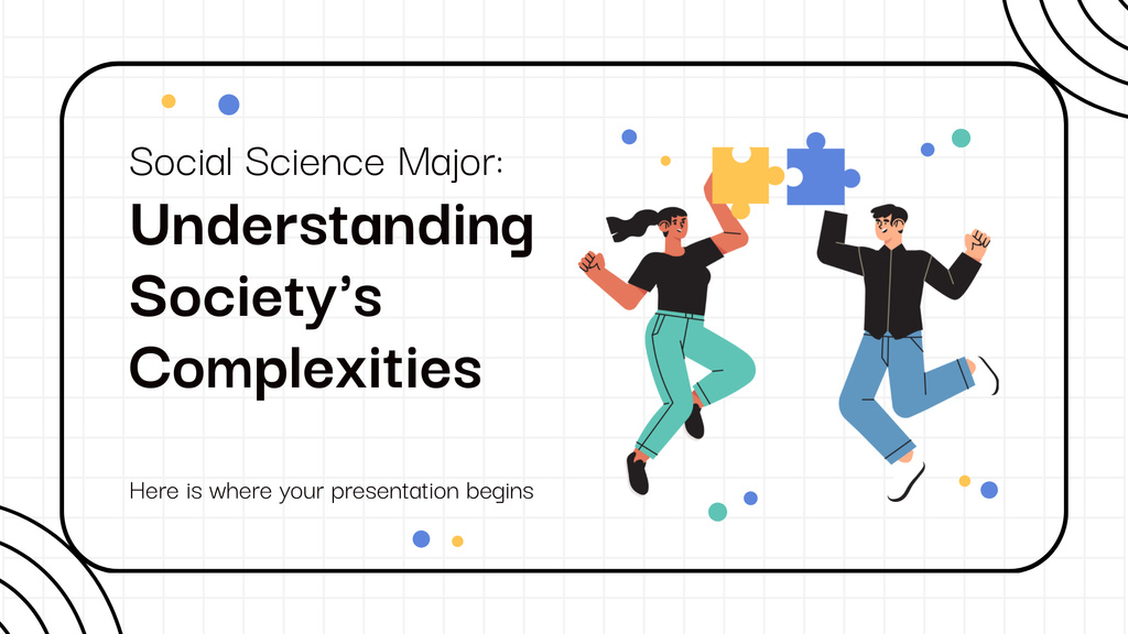 Ontwerpsjabloon van Presentation Wide van Social Science About Understanding Complexity