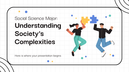 Соціальні науки про розуміння складності Presentation Wide – шаблон для дизайну