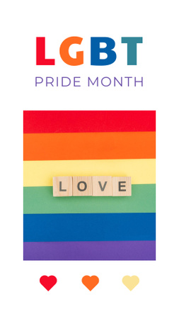 LMBT Pride hónap Instagram Story tervezősablon