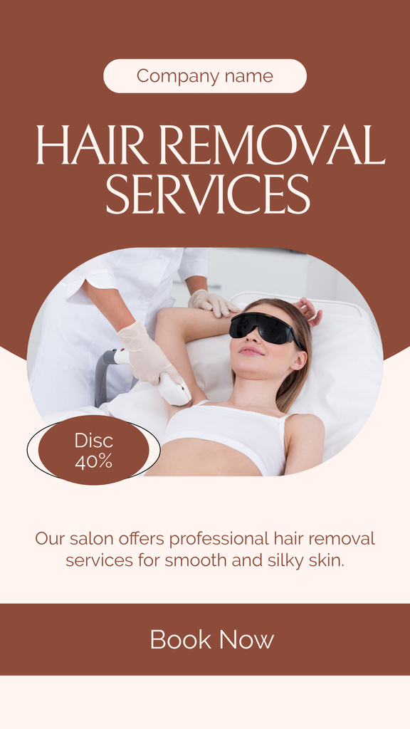 Szablon projektu Booking Discounts on Laser Hair Removal for Women Instagram Story