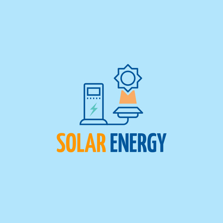 Solar Energy Panel Logo Design Template
