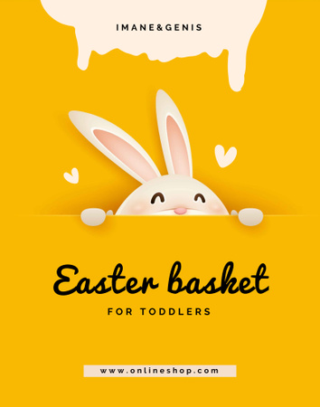 Easter Holiday Celebration Announcement Poster 22x28in Design Template