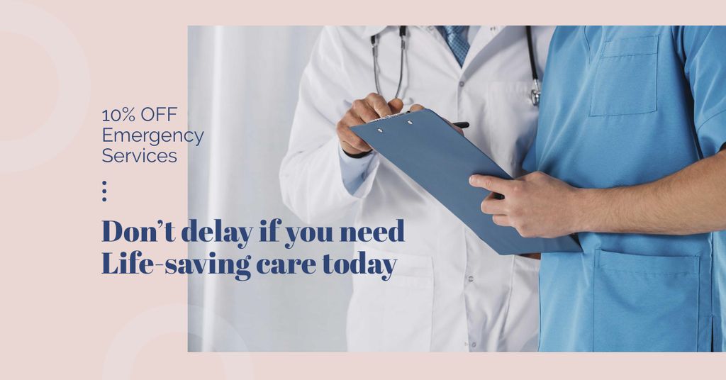 Offer Discounts on Treatment at Clinic Facebook AD – шаблон для дизайну