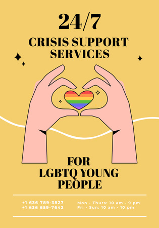LGBT Community Invitation Poster 28x40in Design Template