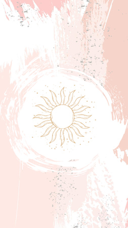 Illustration of Sun Symbol Instagram Highlight Coverデザインテンプレート