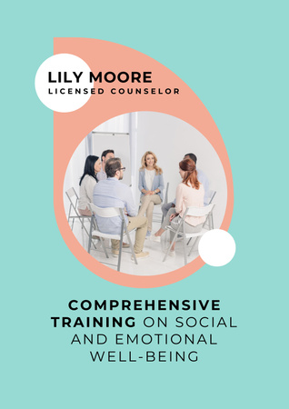 Social and Emotional Training Poster Πρότυπο σχεδίασης