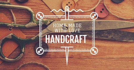 Advertisement for Store of Handcrafted Goods Facebook AD Design Template